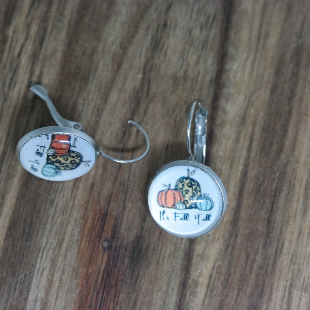 Fall stud earrings - Picture 4 of 4